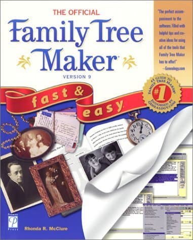 Book cover for The Official Family Tree Maker Version 9 Fast & Easy by McClure, Rhonda R.