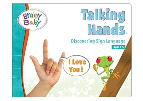 Book cover for Brainy Baby Talking Hands: Discovering Sign Language by Brainy Baby