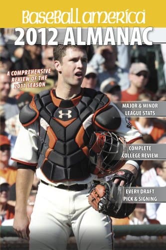 Book cover for Baseball America 2012 Almanac: A Comprehensive Review of the 2011 Season (Baseball America Almanac) by Baseball America