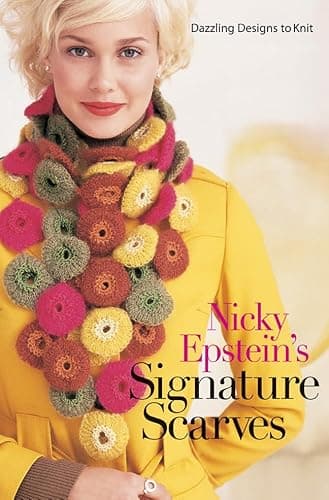 Book cover for Nicky Epstein's Signature Scarves: Dazzling Designs to Knit by Epstein, Nicky