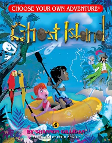 Book cover for Ghost Island (Choose Your Own Adventure Jr.) by Gilligan, Shannon
