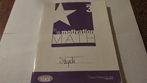 Book cover for Motivational Math Level 3 by Mentoring Minds