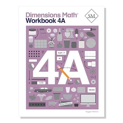 Book cover for Dimensions Math Workbook 4A [Paperback] Singapore Math Inc. by Singapore Math Inc.