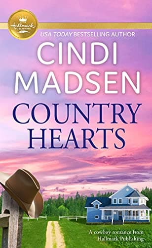 Book cover for Country Hearts: A cowboy romance from Hallmark Publishing by Madsen, Cindi