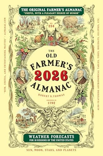 Book cover for The 2026 Old Farmer's Almanac Trade Edition: The Beloved and Bestselling Annual Collection of Weather Forecasts and Useful Information by Old Farmer's Almanac
