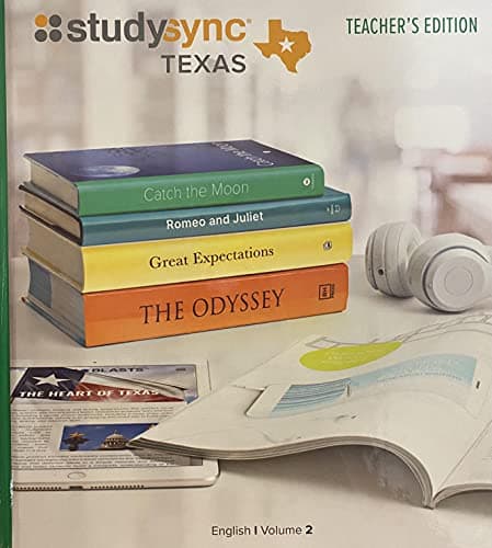 Book cover for StudySync, Texas Edition, English 1 Volume 2, Teacher's Edition, c. 2019, 9781970126334, 1970126337 by Douglas Fisher