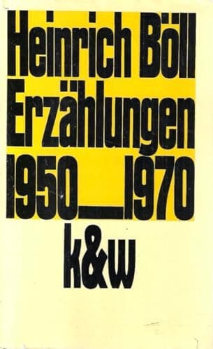 Book cover for Erzahlungen by Heinrich Boll