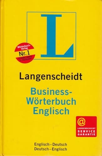Book cover for Langenscheidt Business- Wörterbuch Englisch. Englisch- Deutsch / Deutsch- Englisch. by Unknown