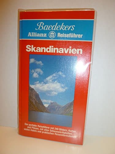 Book cover for Skandinavien: Dänemark, Norwegen, Schweden, Finnland : [Ferien-Städte, Landschaften : d. grosse illustr. Reiseführer] (Baedekers Allianz-Reiseführer) (German Edition) by Baedekers Autoführer-Verlag