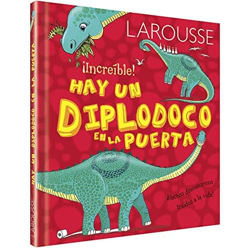 Book cover for Hay un diplodocus en la puerta by LAROUSSE