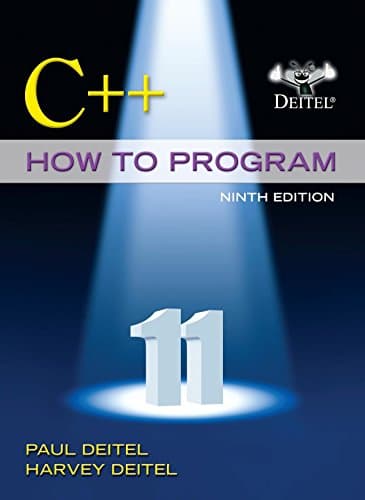 Book cover for C++ How to Program (9th Edition) [Paperback] by Paul Deitel , Harvey Deitel