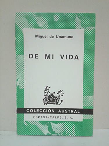 Book cover for De mi vida (Colección austral) (Spanish Edition) by Unamuno, Miguel de