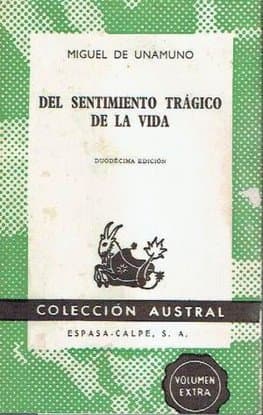 Book cover for del Sentimiento Tragico de La Vida (Spanish Edition) by Unamuno, Miguel de
