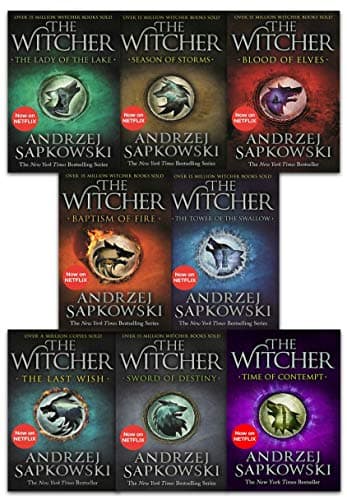 Book cover for Witcher Series Andrzej Sapkowski 8 Books Collection Set Inc Sword Of Destiny by Andrzej Sapkowski