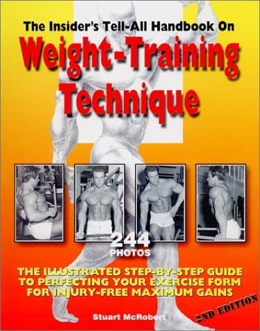 Book cover for The Insider's Tell-All Handbook on Weight-Training Technique by McRobert, Stuart