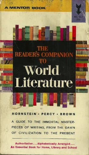 Book cover for The Reader's Companion to World Literature by Hornstein, Lillian