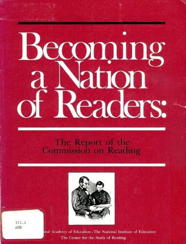 Book cover for Becoming a Nation of Readers: The Report of the Commission on Reading by anderson, richard