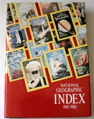 Book cover for National Geographic Index 1947-1983 by Wilbur E. Garrett