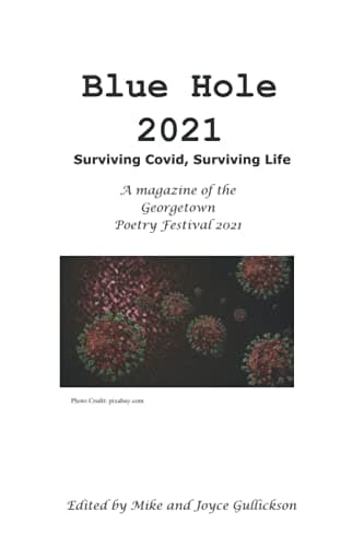 Book cover for Blue Hole 2021: Surviving Covid, Surviving Life: A Publication of the Georgetown Poetry Festival by Gullickson, Mike
