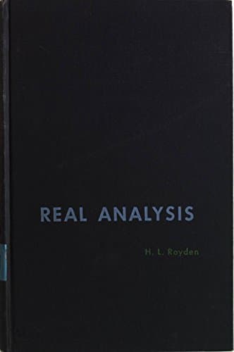 Real Analysis.