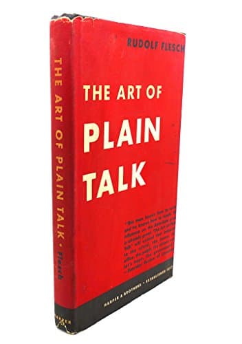 Book cover for The art of plain talk, by Flesch, Rudolf