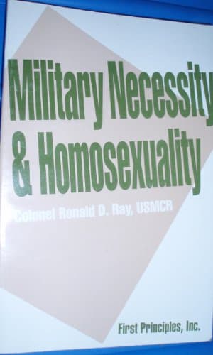 Book cover for Military necessity & homosexuality by Ray, Ronald D