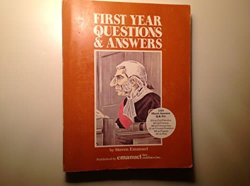 Book cover for Steve Emanuel's 1st-year questions and answers: 1144 short-answer questions by Emanuel, Steven