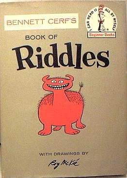 Book cover for Book of riddles (Beginner books) by Cerf, Bennett