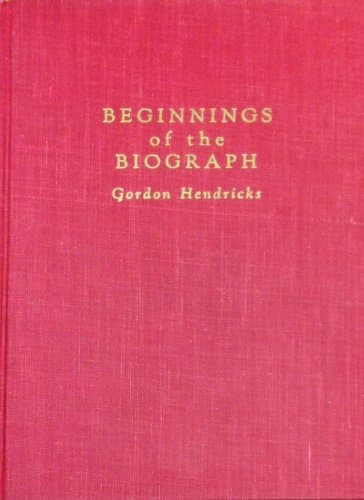 Book cover for Beginnings of the biograph;: The story of the invention of the mutoscope and the biograph and their supplying camera by Hendricks, Gordon