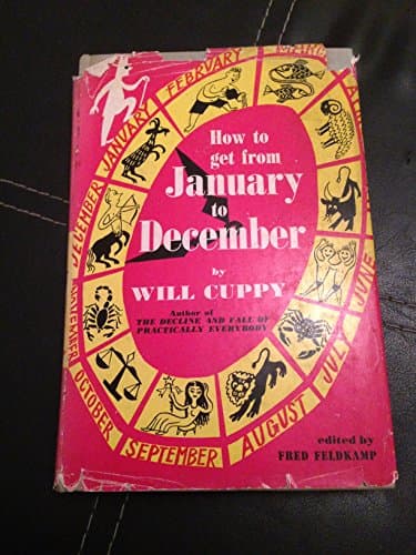 Book cover for How to get from January to December; by Cuppy, Will