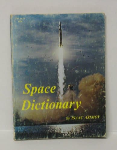 Book cover for Space dictionary by Asimov, Isaac