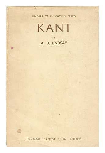 Book cover for Kant, (Leaders of philosophy) by A.D. Lindsay