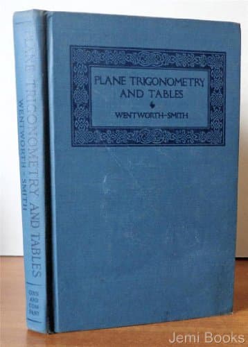 Book cover for Plane trigonometry and tables by Wentworth-Smith, george and David Eugene