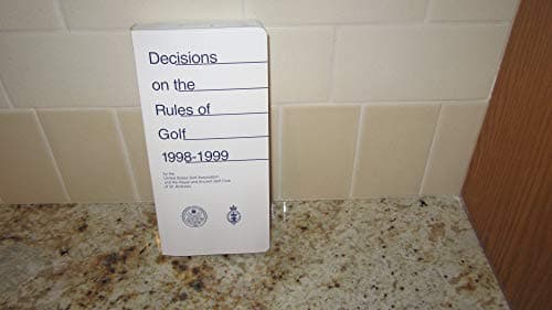 Book cover for 1995 Decisions on the Rules of Golf by R&A