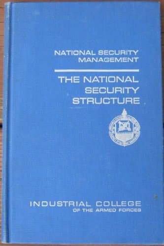 Book cover for National Security Management the National Security Structure by falk, stanley l