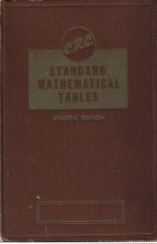 Book cover for C.R.C. STANDARD MATHEMATICAL TABLES (13th Student Edition) by Weast, Robert C., Ph. D.