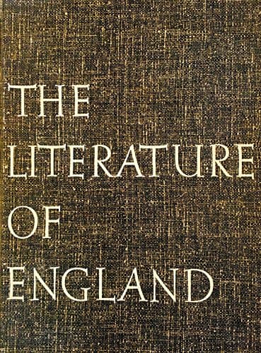 Book cover for The Literature of England (SINGLE VOLUME EDITION) by Anderson, George K. And Karl J Holzknecht