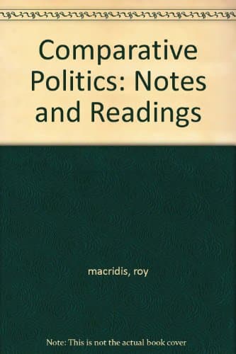 Book cover for Comparative Politics: Notes and Readings by macridis, roy