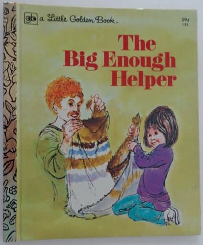 Book cover for The Big Enough Helper (A Little Golden Book, No. 152) by Nancy Hall