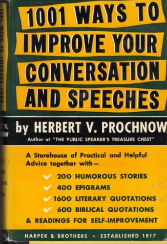1001 Ways to Improve Your Conversation and Speeches