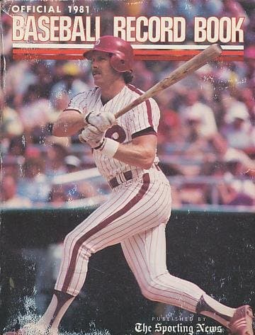 Book cover for The Sporting News Official 1981 Baseball Record Book by No Author