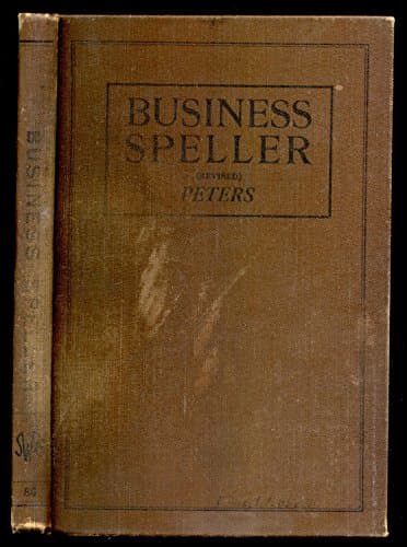 Book cover for Business Speller Revised Edition by P.B.S. Peters