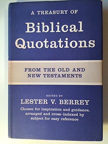 A Treasury of Biblical Quotations