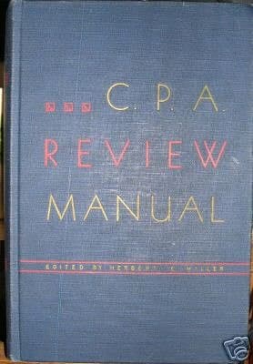 Book cover for CPA Review Manual by Herbert E. Miller