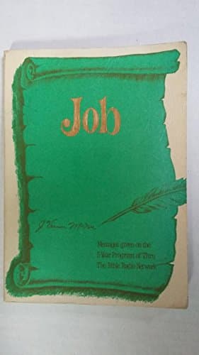 Book cover for Job by J. Vernon McGee