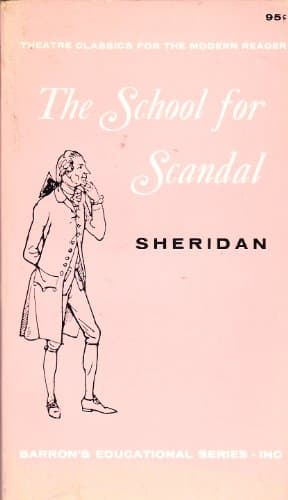 Book cover for The School for Scandal by Sheridan, Richard B.