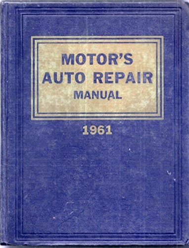 Book cover for motor's auto repair manual 1961 by Ritchen, Ralph, editor