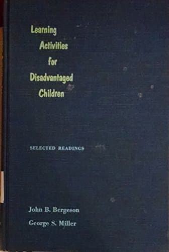 Book cover for Learning Activities For Disadvantaged Children by Bergeson & Miller