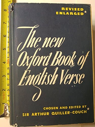 Book cover for The New Oxford Book of English Verse by Quiller-Couch, Sir Arthur (editor)