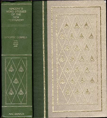 Book cover for Vincent's Word Studies in the New Testament, Volume 1, The Synoptic Gospels by Vincent, Marvin R. (Marvin Richardson)